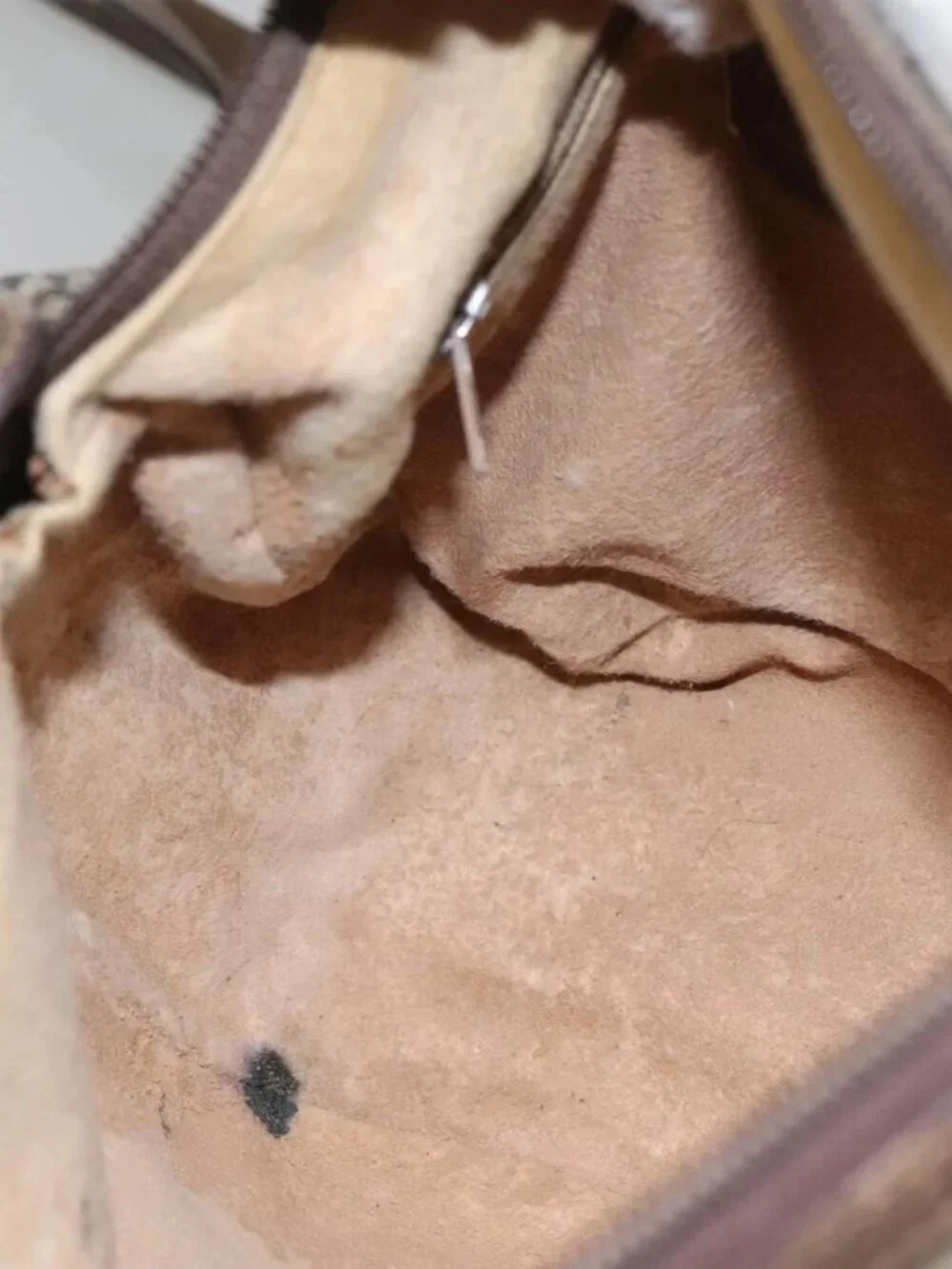 GUCCI GG Supreme Web Sherry Line Bag PVC Beige Gold - Picture 11 of 16